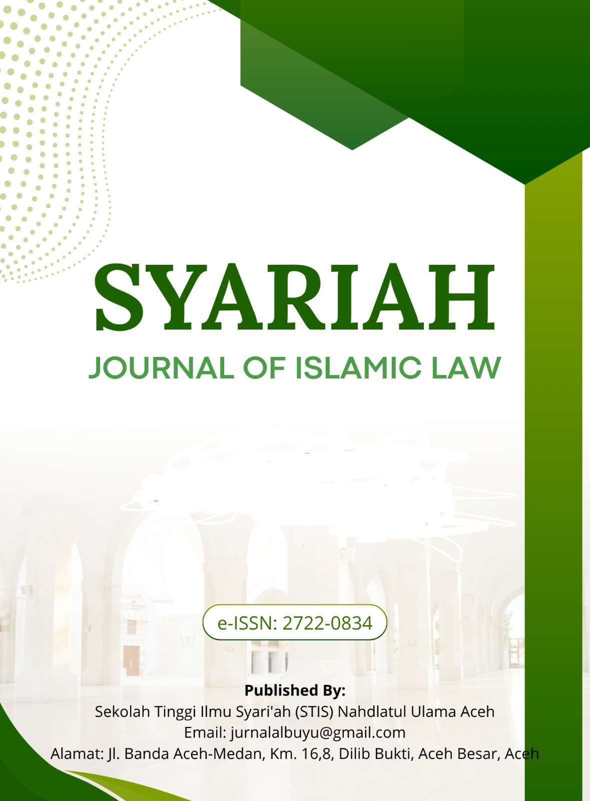 					View Vol. 8 No. 1 (2026): SYARIAH: Journal of Islamic Law
				